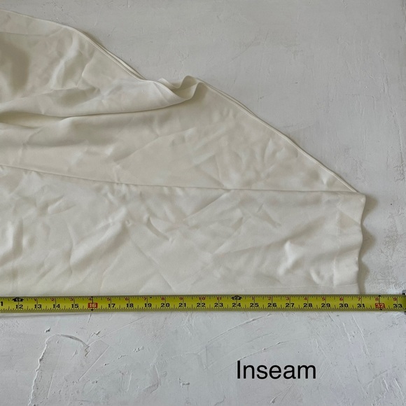 AQ/AQ Adelia White Jumpsuit Asymmetric Strapless Jumpsuit Size 8 - Picture 12 of 12